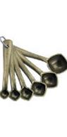 Measuring Spoon Set 6pcs Gold - The Bars
