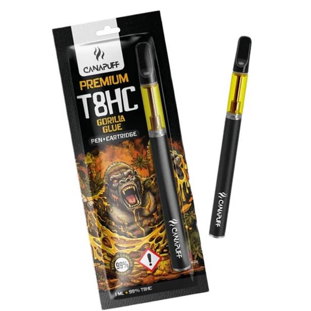 CanaPuff T8HC Pen+Cartridge Gorilla Glue 99% 1ml