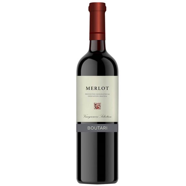 Merlot - Ερυθρός 750ml, Μπουτάρης Οινοποιΐα