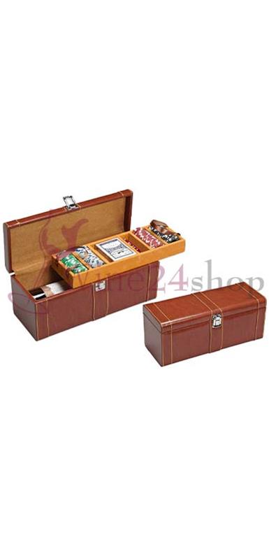 Leather bottle rack With Poker Set 100 Pieces