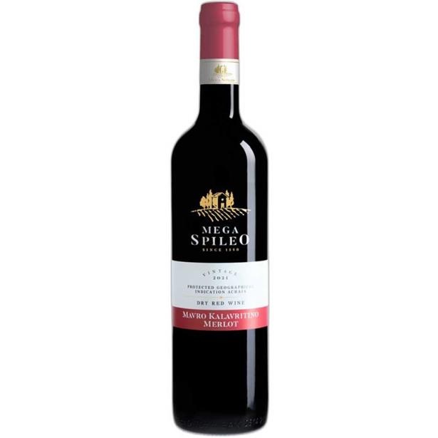 Μαύρο Καλαβρυτινό Merlot - Ερυθρός 750ml, Μέγα Σπήλαιο Κτήμα Μέγα Σπήλαιο Κτήμα 750ml