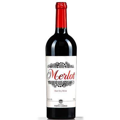 Merlot - Ερυθρός 750ml, Κτήμα Πόρτο Καρράς