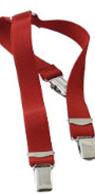 Suspenders Elastic Red - The Bars