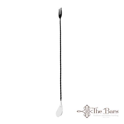 Barspoon with Fork 45cm Black Matt - The Bars