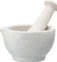 Ceramic mortar and pestle