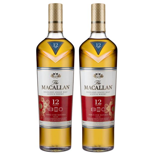 The Macallan 12 Year Old Triple Cask Lunar New Year Pack 2x700ml