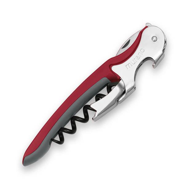 Murano Wine Opener Red